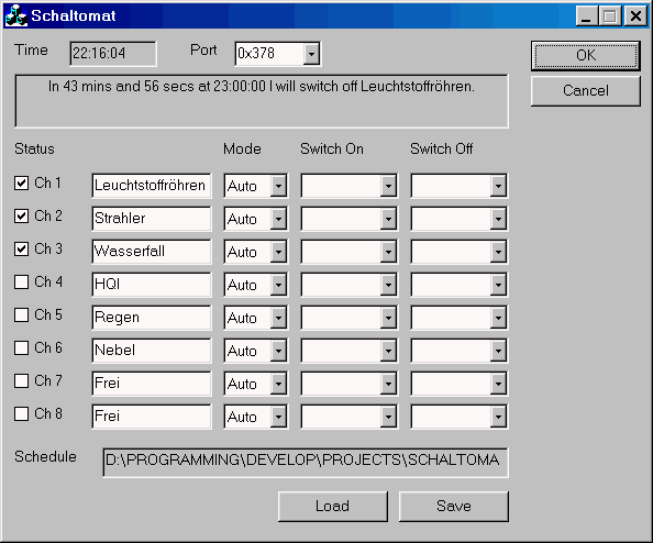 Software zur Terrariensteuerung